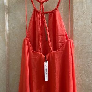 Alice + Olivia Jaelyn Braided Halter Maxi